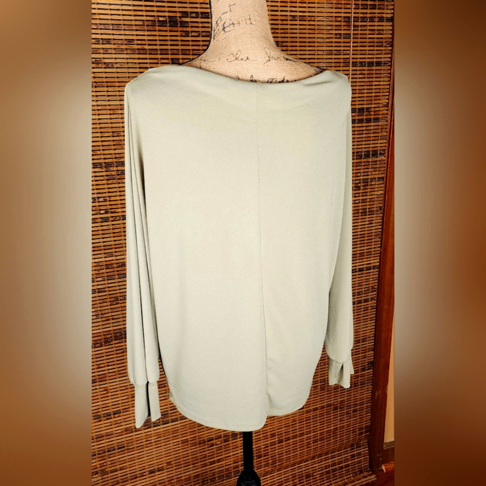 SOFT green, long sleeve sweater